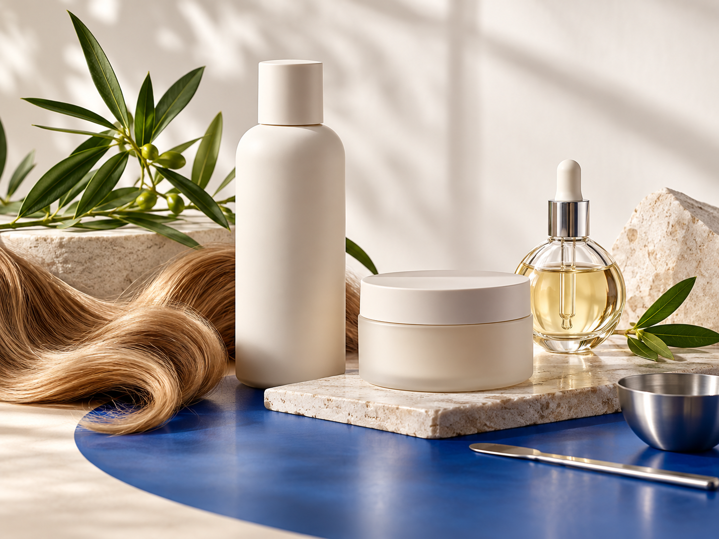 AI generated unbranded haircare packaging concept
