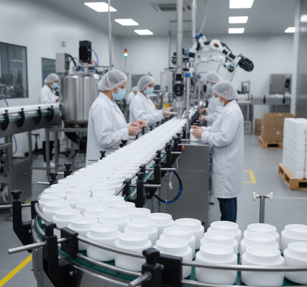 Product development and manufacturing visual for Supply Chain & Operations Teams